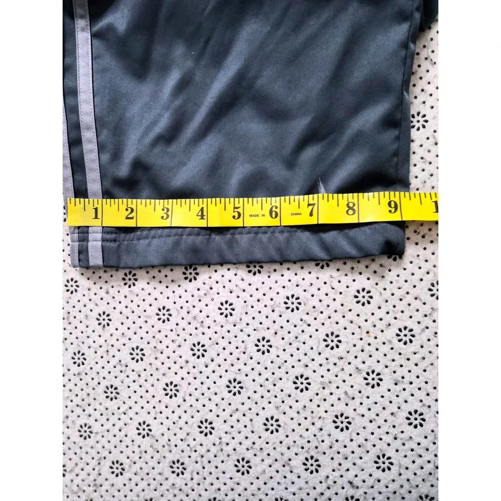 Adidas  Mens XL Track‎ Pants Black Grey  Stripe Athletic Training Pants